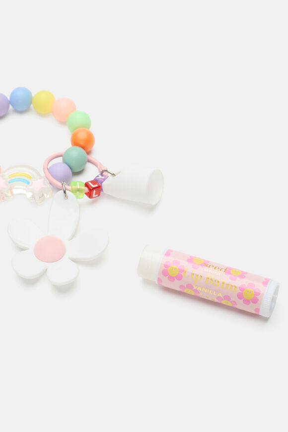 Lip Balm Keyring  Flower  hi-res
