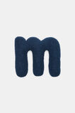 Blue Boucle Initial Cushion  M  hi-res