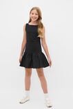 Spliced Boat Neck Dress  Black  hi-res