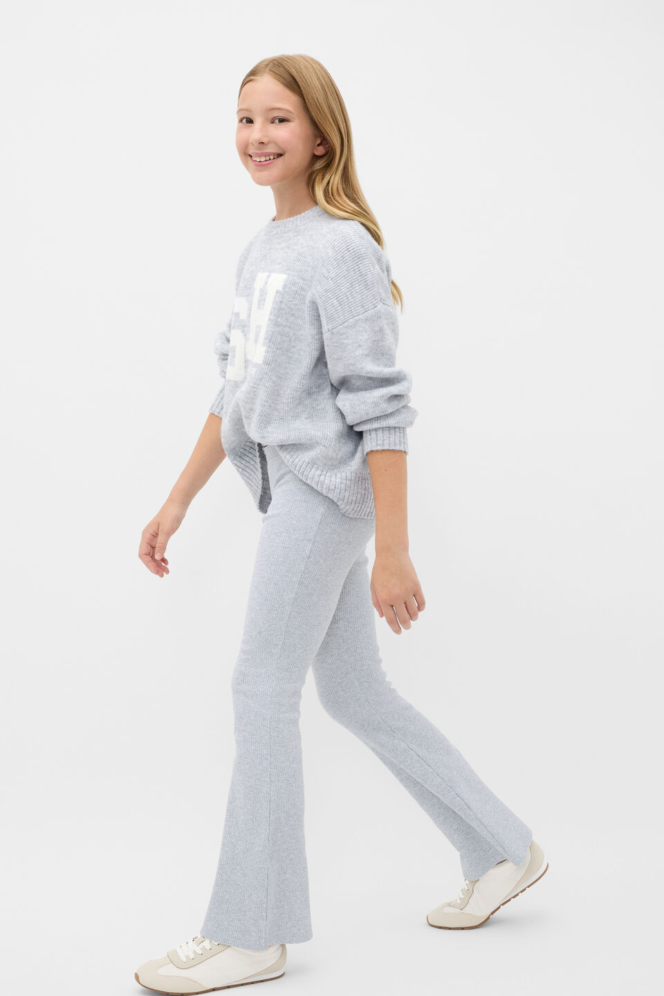 Logo Kick Flare  Cloud Grey Marle