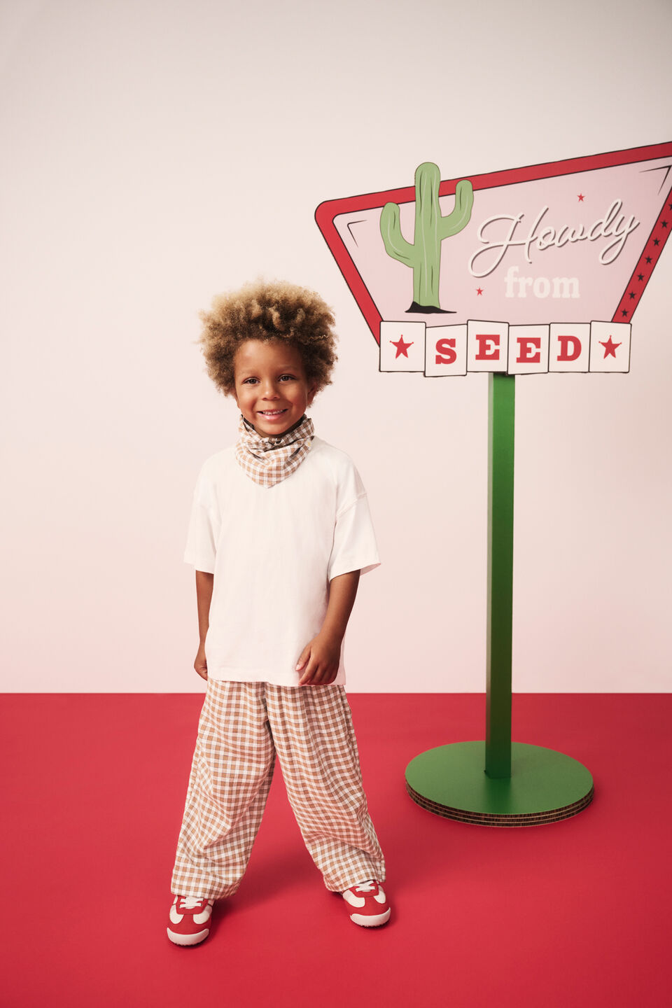 Check Woven Pant  Spice