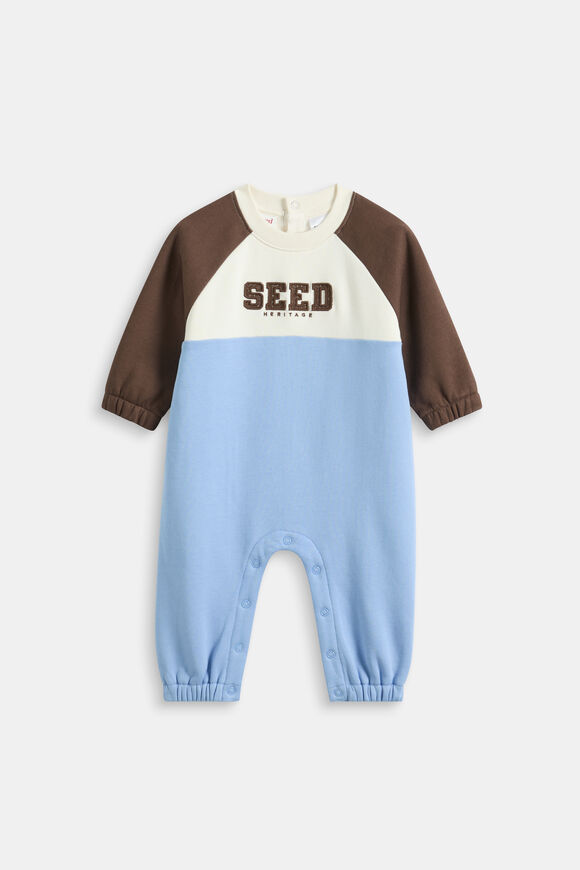 Colourblock Logo Romper  Multi  hi-res