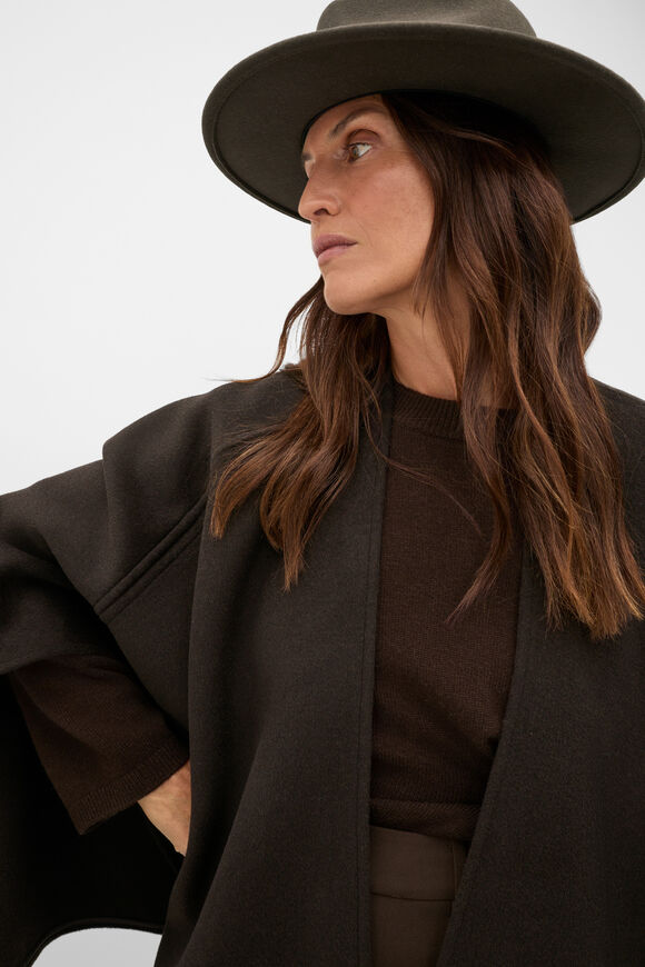 Wool Fedora  Coffee Bean  hi-res