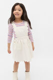 Scallop Denim Pinafore  Classic Cream  hi-res