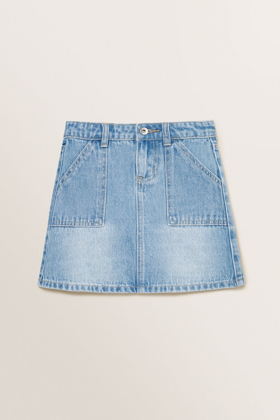 A-Line Denim Skirt  