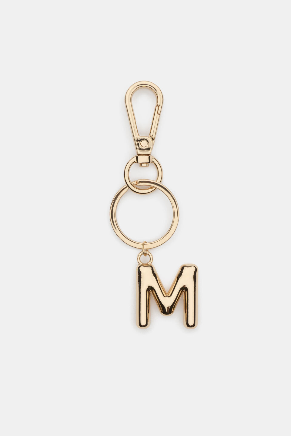 Gold Initial Keyring  M
