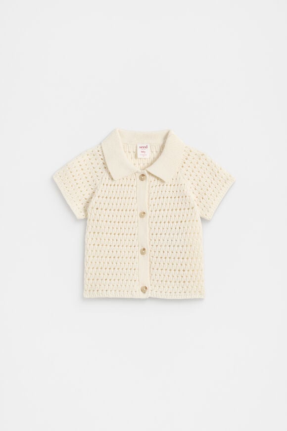 Textured Knit Shirt  Nb Canvas  hi-res