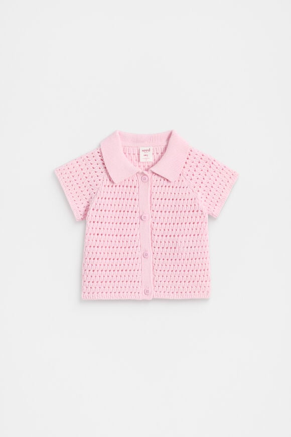Textured Knit Shirt  Posie  hi-res