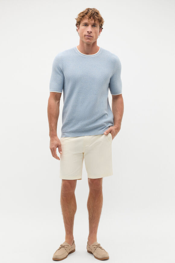 Twisted Yarn Knit Tee  Sailor  hi-res