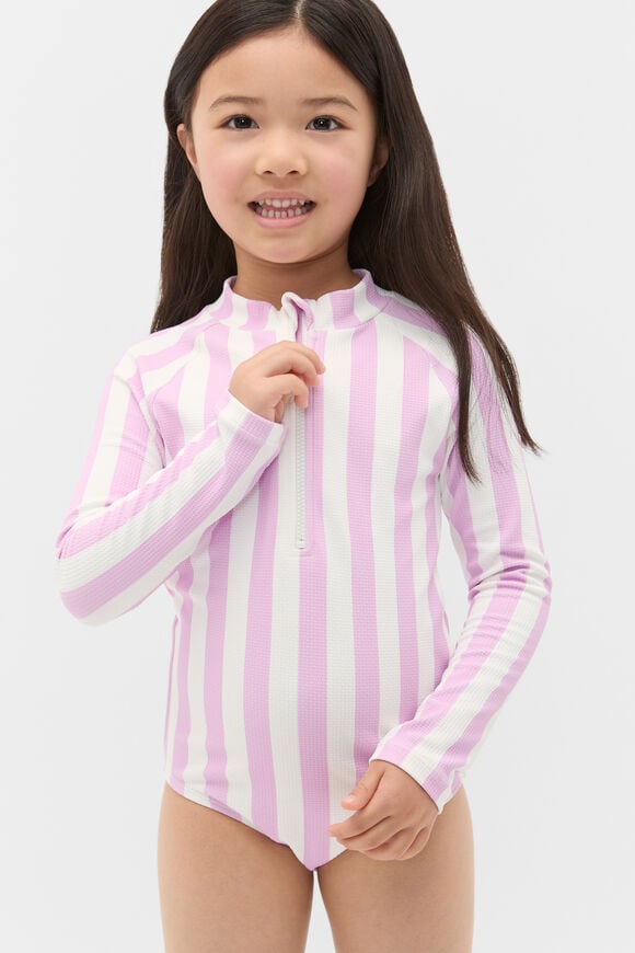 Stripe Rashsuit  Orchid  hi-res