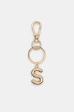 Gold Initial Keyring  S  hi-res