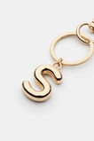 Gold Initial Keyring  S  hi-res
