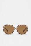 Clara Oversized Glam Sunglasses  Milky Tort  hi-res