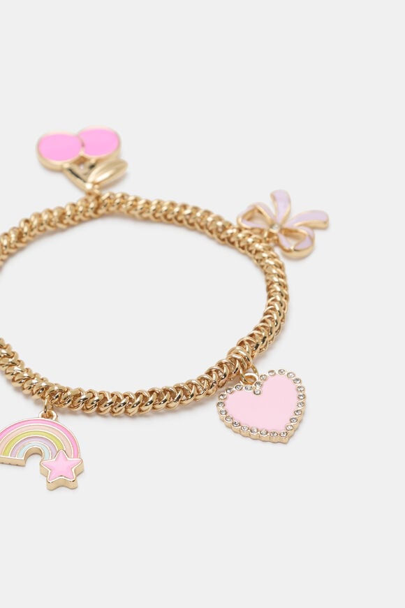 Initial Stretch Charm Bracelet  W  hi-res