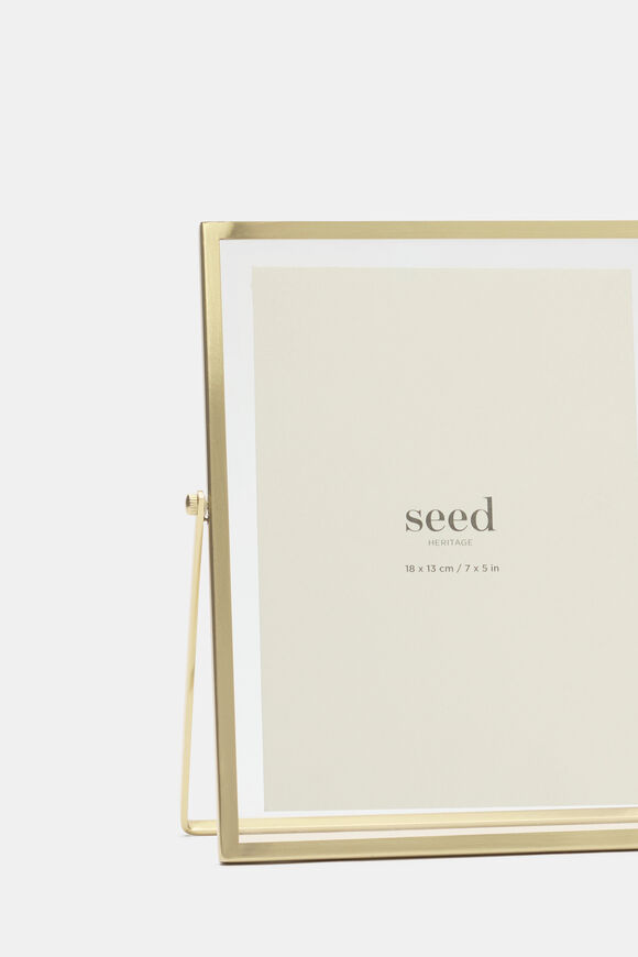 Miles Small Photo Frame  Gold  hi-res