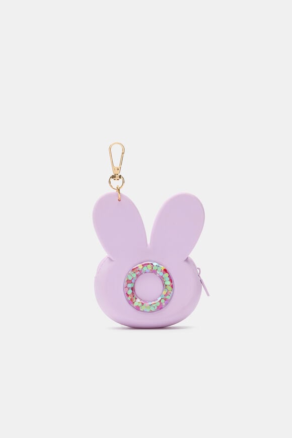 Bunny Silicone Initial Keyring  O  hi-res
