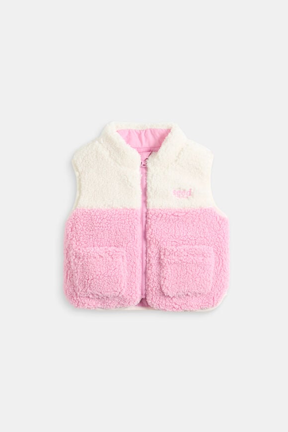 Reversible Logo Vest  Candy Pink  hi-res