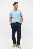Stripe Pique Polo  Sky Blue  hi-res