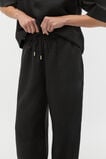 Core Linen Casual Tie Pant  Black  hi-res