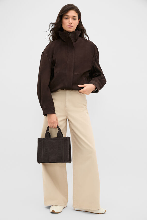 Felt Mini Tote  Coffee Bean  hi-res