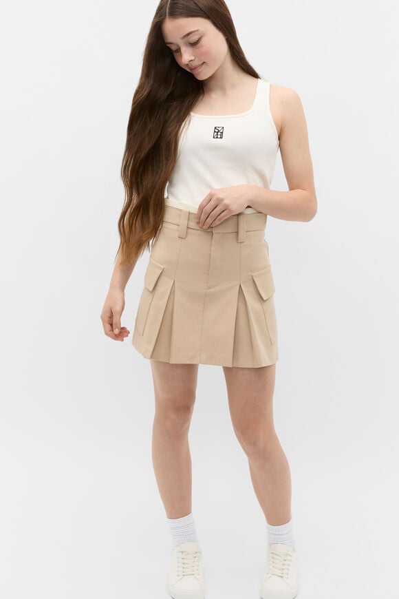 Square Neck Logo Tank  Classic Cream  hi-res