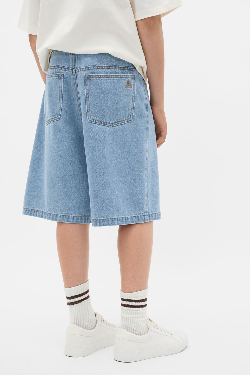 Denim Jort  Light Blue Wash