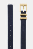 Elle Square Buckle Belt  Twilight Blue Suede  hi-res