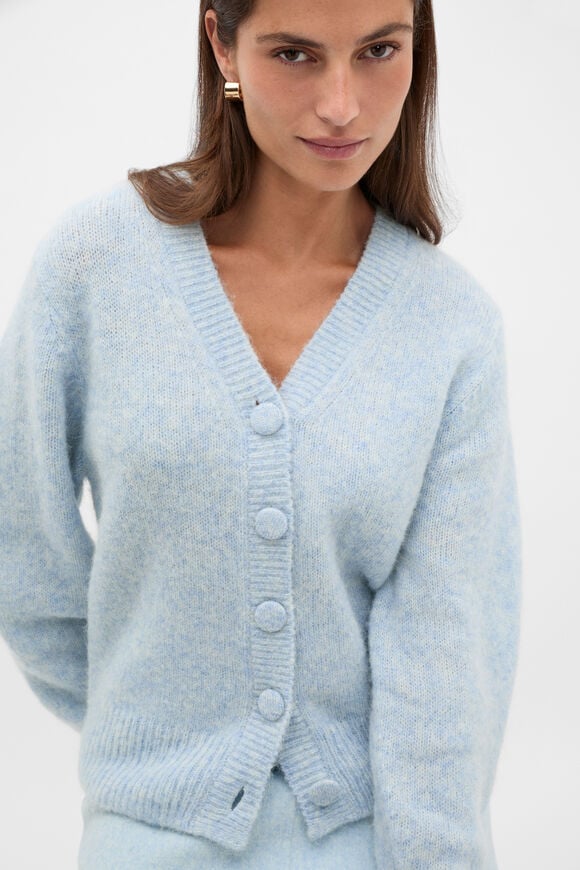 Lofty Relaxed Cardigan  Soft Blue Marle  hi-res