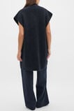 Rib Knit Mid Length Poncho  Twilight Blue  hi-res