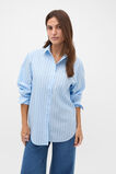 Textured Stripe Relaxed Shirt  Soft Blue Stripe  hi-res