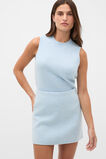 Wool Blend Mini Skirt  Soft Blue Marle  hi-res