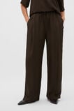 Textured Satin Straight Leg Pant  Coffee Bean  hi-res