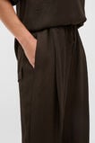 Textured Satin Straight Leg Pant  Coffee Bean  hi-res