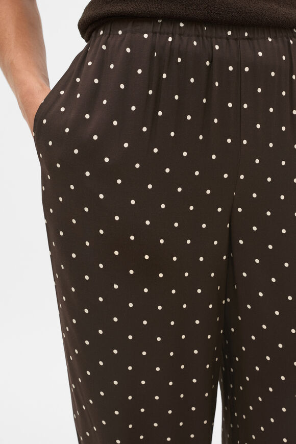 Spot Easy Wide Leg Pant  Coffee Bean Spot  hi-res