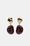 Pebble Drop Earring  Plum Red  hi-res