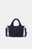 Woven Textured Crossbody Bag  Twilight Blue  hi-res