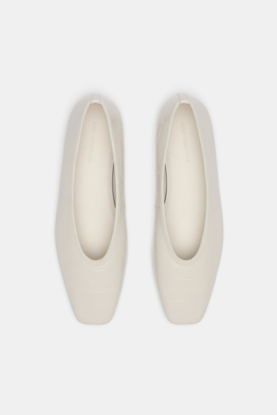 Jordan Square Toe Ballet  Cream Croc