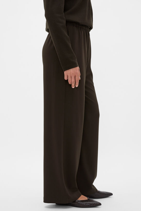 Elasticated Straight Leg Pant  Coffee Bean  hi-res
