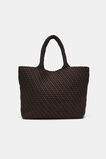 Woven Textured East West Tote  Coffee Bean  hi-res
