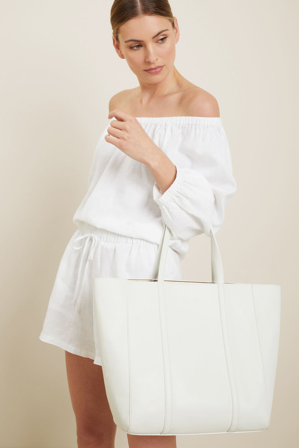 Seed Essential Tote  Cloud Cream