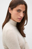 Australian Merino Mock Neck Top  Mist Marle  hi-res