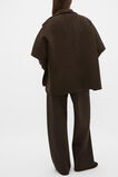 Wool Trench Cape  Coffee Bean  hi-res