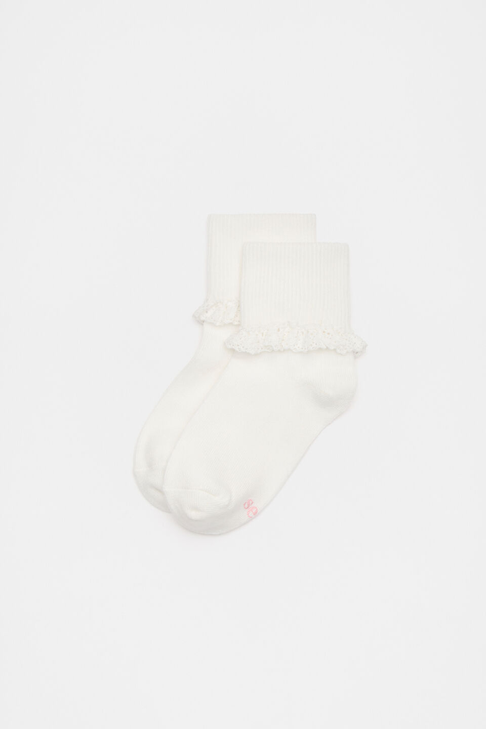 Baby Frill Sock  Vanilla