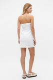 Tie Front Strapless Mini Dress  Whisper White  hi-res