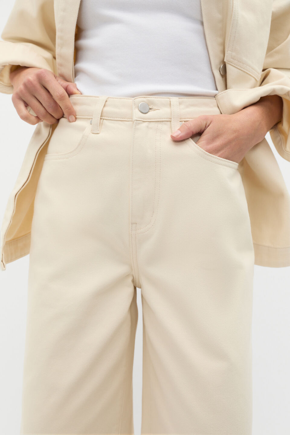 Denim Wide Leg Jean  Tofu