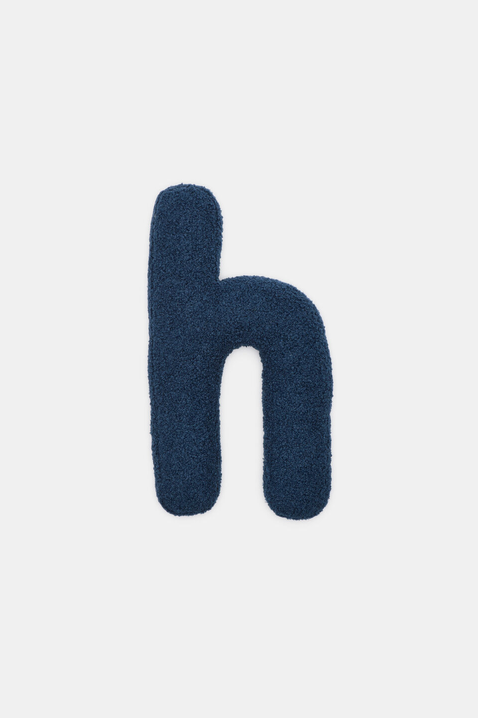 Blue Boucle Initial Cushion  H