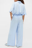 Textured Satin Gathered Pant  Arctic Blue  hi-res
