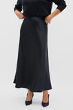 Satin Midi Skirt  Twilight Blue  hi-res
