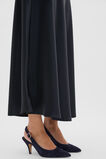 Satin Midi Skirt  Twilight Blue  hi-res