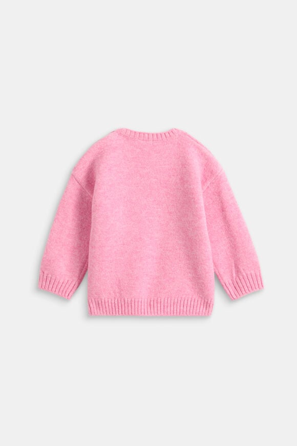 Heart Knit Sweater  Candy Pink  hi-res